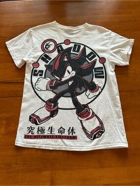 Sonic The Hedgehog Shadow Faded Portrait T-Shirt BoxLunch Exclusive Size M